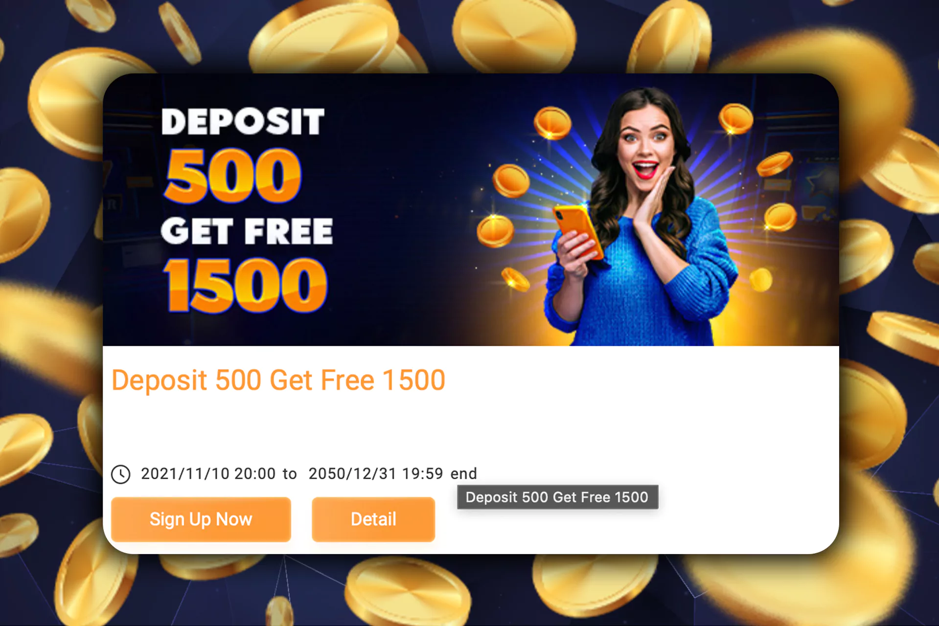 Get 1500 taka for depositing 500.