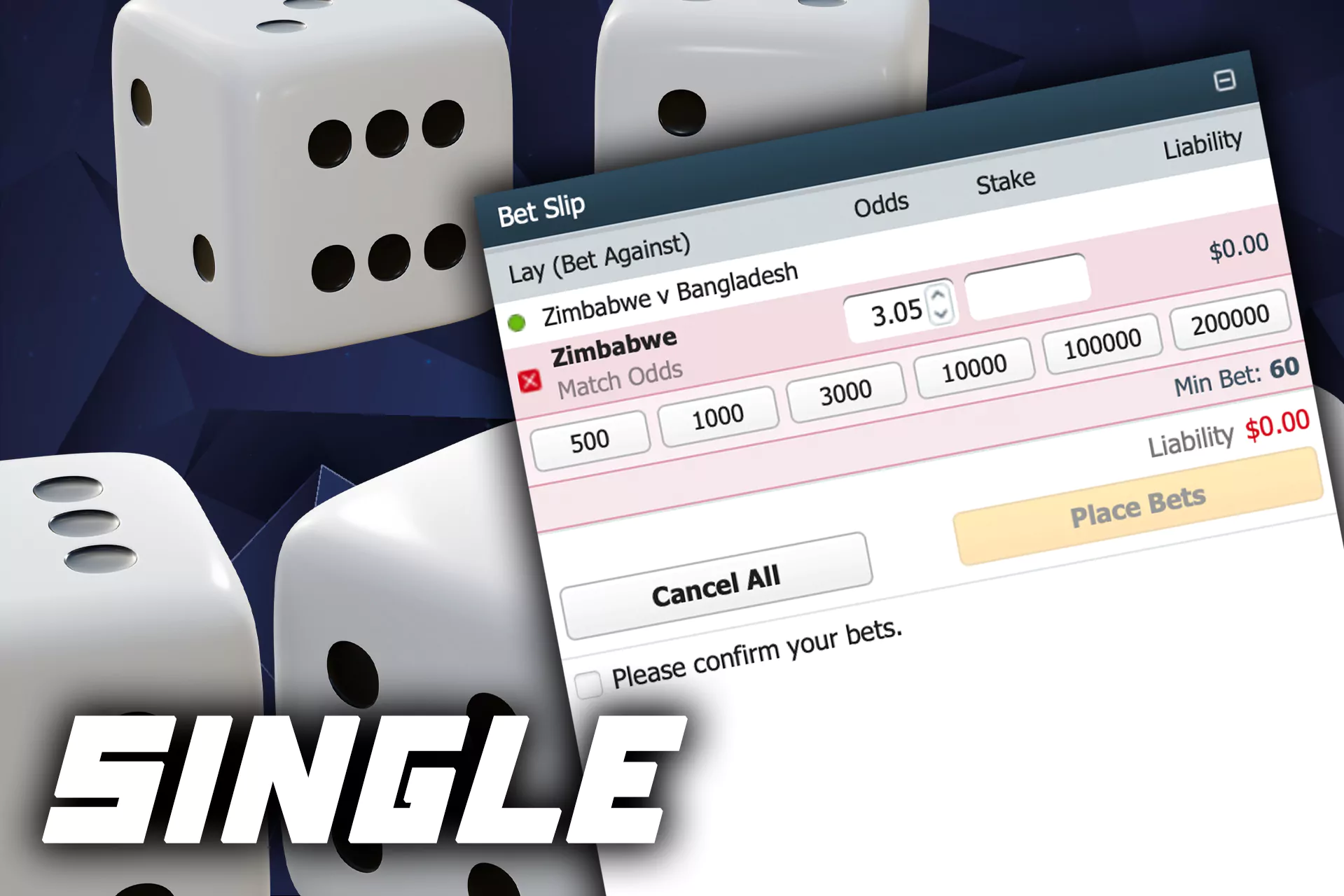 Single bets are the simplest for new bettors.