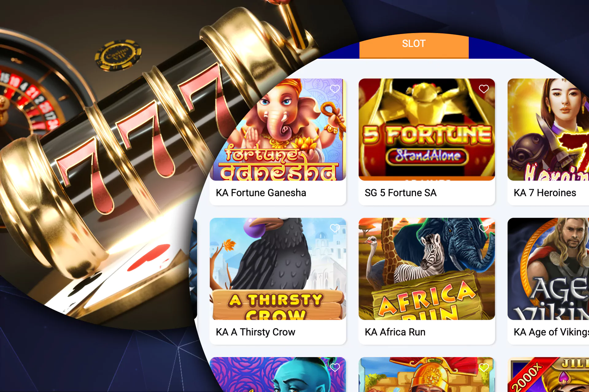 There are a lot of different slots with various topics in the ICCWIN casino.