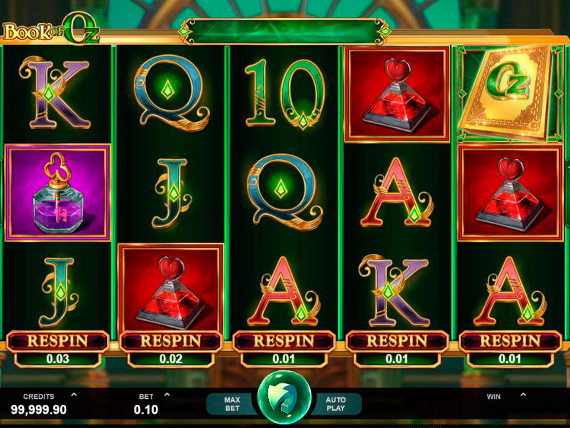 Book of Oz slot.