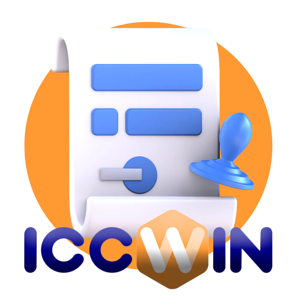 ICCWIN operates legally with the Curacao eGaming license.