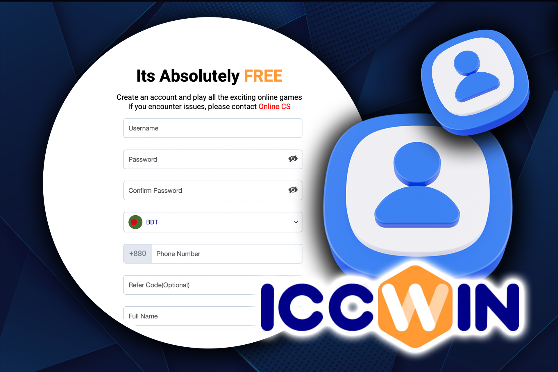 Go to the ICCWIN website and create an account.